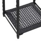 vidaXL Lagerregal Schwarz 30 x 30 x 150 cm Poly Rattan vidaXL Lagerregal Schwarz 30 x 30 x 150 cm Poly Rattan