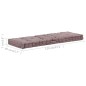 vidaXL Palettenauflagen 2 Stk. Baumwolle Taupe vidaXL Palettenauflagen 2 Stk. Baumwolle Taupe