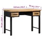 vidaXL Schreibtisch 110 x 50 x 76 cm Mangoholz Massiv vidaXL Schreibtisch 110 x 50 x 76 cm Mangoholz Massiv