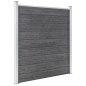 WPC Zaun-Set 6 Quadrate + 1 Schräge 1138x186 cm Grau WPC Zaun-Set 6 Quadrate + 1 Schräge 1138x186 cm Grau