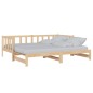 vidaXL Tagesbett Ausziehbar Massivholz Kiefer 2x(90x200) cm vidaXL Tagesbett Ausziehbar Massivholz Kiefer 2x(90x200) cm