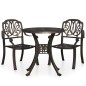 vidaXL 3-tlg. Bistro-Set Aluminiumguss Bronzen vidaXL 3-tlg. Bistro-Set Aluminiumguss Bronzen