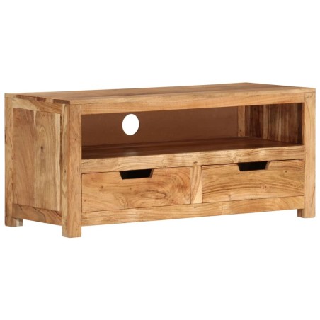 vidaXL TV-Schrank 88x35x40 cm Massivholz Akazie