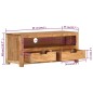vidaXL TV-Schrank 88x35x40 cm Massivholz Akazie vidaXL TV-Schrank 88x35x40 cm Massivholz Akazie