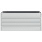vidaXL Garten-Hochbeet 100x40x45 cm Verzinkter Stahl Silber vidaXL Garten-Hochbeet 100x40x45 cm Verzinkter Stahl Silber