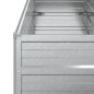 vidaXL Garten-Hochbeet 100x40x45 cm Verzinkter Stahl Silber vidaXL Garten-Hochbeet 100x40x45 cm Verzinkter Stahl Silber