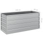 vidaXL Garten-Hochbeet 100x40x45 cm Verzinkter Stahl Silber vidaXL Garten-Hochbeet 100x40x45 cm Verzinkter Stahl Silber