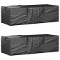vidaXL Aufbewahrungstasche für Gartenkissen 2 Stk. Schwarz 135x40x55cm vidaXL Aufbewahrungstasche für Gartenkissen 2 Stk. Schwarz 135x40x55cm
