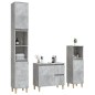 vidaXL 3-tlg. Badmöbel-Set Betongrau Holzwerkstoff vidaXL 3-tlg. Badmöbel-Set Betongrau Holzwerkstoff