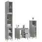 vidaXL 3-tlg. Badmöbel-Set Betongrau Holzwerkstoff vidaXL 3-tlg. Badmöbel-Set Betongrau Holzwerkstoff