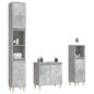 vidaXL 3-tlg. Badmöbel-Set Betongrau Holzwerkstoff vidaXL 3-tlg. Badmöbel-Set Betongrau Holzwerkstoff