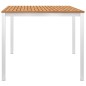 7-tlg. Garten-Essgruppe Teak Massivholz und Edelstahl 7-tlg. Garten-Essgruppe Teak Massivholz und Edelstahl