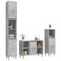 vidaXL 3-tlg. Badmöbel-Set Betongrau Holzwerkstoff vidaXL 3-tlg. Badmöbel-Set Betongrau Holzwerkstoff