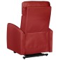 vidaXL Massagesessel mit Aufstehhilfe Weinrot Kunstleder vidaXL Massagesessel mit Aufstehhilfe Weinrot Kunstleder