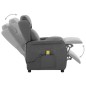 vidaXL Massagesessel Hellgrau Stoff vidaXL Massagesessel Hellgrau Stoff