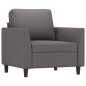 vidaXL Sessel Grau 60 cm Kunstleder vidaXL Sessel Grau 60 cm Kunstleder