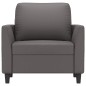 vidaXL Sessel Grau 60 cm Kunstleder vidaXL Sessel Grau 60 cm Kunstleder