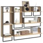 vidaXL 6-tlg. Wandregal-Set mit Stangen Sonoma-Eiche Holzwerkstoff vidaXL 6-tlg. Wandregal-Set mit Stangen Sonoma-Eiche Holzwerkstoff
