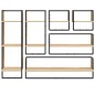 vidaXL 6-tlg. Wandregal-Set mit Stangen Sonoma-Eiche Holzwerkstoff vidaXL 6-tlg. Wandregal-Set mit Stangen Sonoma-Eiche Holzwerkstoff