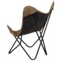 vidaXL Butterfly-Sessel Taupe Canvas vidaXL Butterfly-Sessel Taupe Canvas