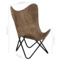 vidaXL Butterfly-Sessel Taupe Canvas vidaXL Butterfly-Sessel Taupe Canvas