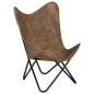vidaXL Butterfly-Sessel Taupe Canvas vidaXL Butterfly-Sessel Taupe Canvas
