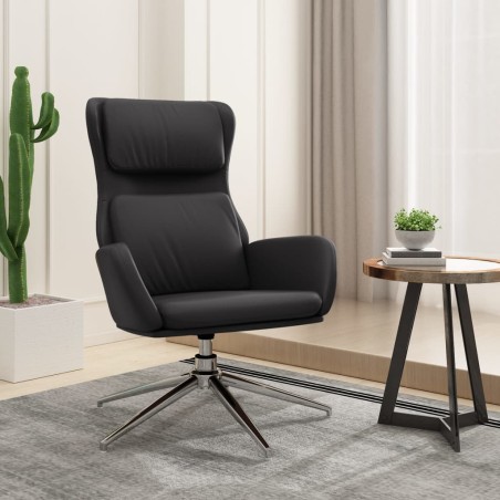 vidaXL Relaxsessel Glänzend Schwarz Kunstleder