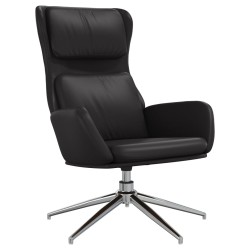 vidaXL Relaxsessel Glänzend Schwarz Kunstleder