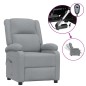vidaXL Relaxsessel Elektrisch Hellgrau Stoff vidaXL Relaxsessel Elektrisch Hellgrau Stoff