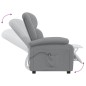 vidaXL Relaxsessel Elektrisch Hellgrau Stoff vidaXL Relaxsessel Elektrisch Hellgrau Stoff