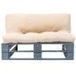 vidaXL Outdoor-Sofa Paletten mit Kissen in Sandfarben Kiefernholz vidaXL Outdoor-Sofa Paletten mit Kissen in Sandfarben Kiefernholz