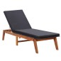 vidaXL Sonnenliegen 2 Stk. mit Tisch Poly Rattan und Massivholz Akazie vidaXL Sonnenliegen 2 Stk. mit Tisch Poly Rattan und Massivholz Akazie
