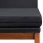 vidaXL Sonnenliegen 2 Stk. mit Tisch Poly Rattan und Massivholz Akazie vidaXL Sonnenliegen 2 Stk. mit Tisch Poly Rattan und Massivholz Akazie