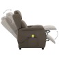 vidaXL Massagesessel Elektrisch Taupe Stoff vidaXL Massagesessel Elektrisch Taupe Stoff