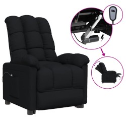 vidaXL Relaxsessel Elektrisch Schwarz Stoff