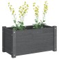 vidaXL Pflanzkübel 2 Stk. Grau 60x31x31 cm Massivholz Kiefer vidaXL Pflanzkübel 2 Stk. Grau 60x31x31 cm Massivholz Kiefer