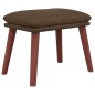 vidaXL Relaxsessel mit Hocker Braun Stoff vidaXL Relaxsessel mit Hocker Braun Stoff