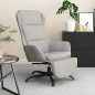 vidaXL Relaxsessel mit Fußstütze Hellgrau Mikrofasergewebe vidaXL Relaxsessel mit Fußstütze Hellgrau Mikrofasergewebe