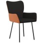 vidaXL Esszimmerstühle 2 Stk. Schwarz Stoff und Kunstleder vidaXL Esszimmerstühle 2 Stk. Schwarz Stoff und Kunstleder