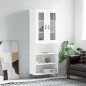 Highboard Weiß 69,5x34x180 cm Holzwerkstoff Highboard Weiß 69,5x34x180 cm Holzwerkstoff