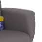 vidaXL Massagesessel mit Fußhocker Grau Kunstleder vidaXL Massagesessel mit Fußhocker Grau Kunstleder