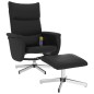 vidaXL Massagesessel mit Fußhocker Schwarz Kunstleder vidaXL Massagesessel mit Fußhocker Schwarz Kunstleder