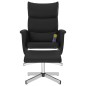 vidaXL Massagesessel mit Fußhocker Schwarz Kunstleder vidaXL Massagesessel mit Fußhocker Schwarz Kunstleder