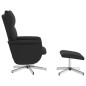 vidaXL Massagesessel mit Fußhocker Schwarz Kunstleder vidaXL Massagesessel mit Fußhocker Schwarz Kunstleder