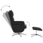 vidaXL Massagesessel mit Fußhocker Schwarz Kunstleder vidaXL Massagesessel mit Fußhocker Schwarz Kunstleder