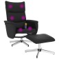 vidaXL Massagesessel mit Fußhocker Schwarz Kunstleder vidaXL Massagesessel mit Fußhocker Schwarz Kunstleder