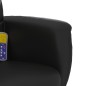 vidaXL Massagesessel mit Fußhocker Schwarz Kunstleder vidaXL Massagesessel mit Fußhocker Schwarz Kunstleder