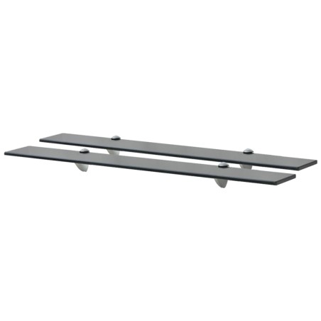 vidaXL Schweberegale 2 Stk. Glas 80x10 cm 8 mm