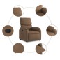 vidaXL Relaxsessel Braun Stoff vidaXL Relaxsessel Braun Stoff