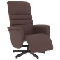 vidaXL Relaxsessel mit Fußteil Braun Kunstleder vidaXL Relaxsessel mit Fußteil Braun Kunstleder